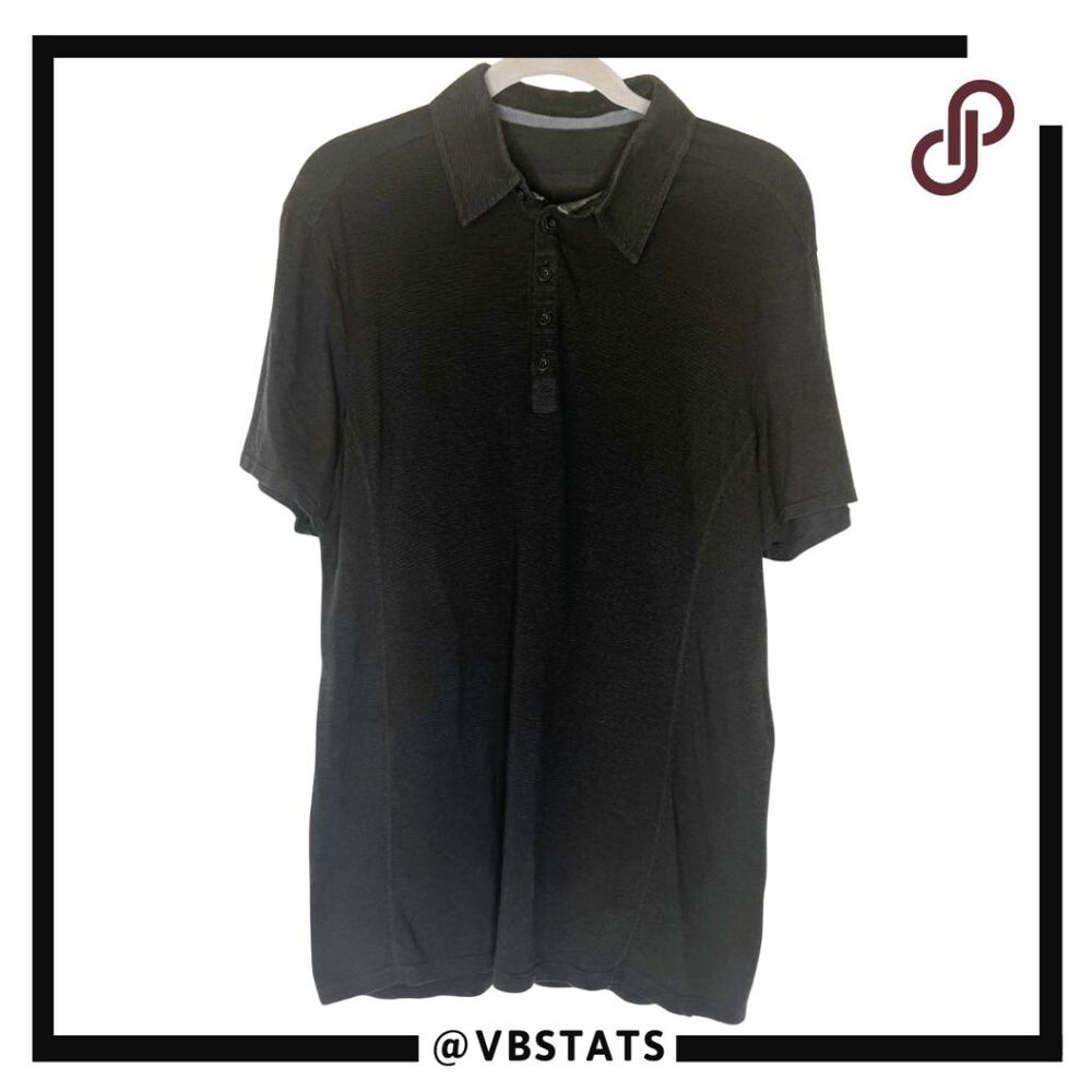 Hylete Men's Short Sleeve Bamboo Rayon Blend Stretch Polo Shirt Black Large‎